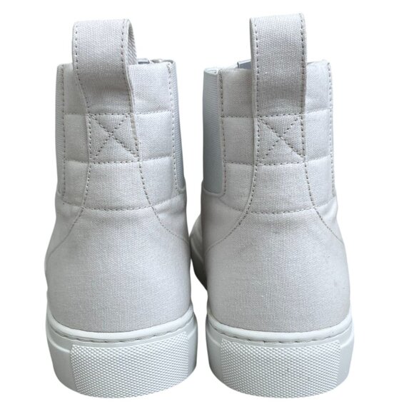 🤍 Thakoon Pull-On High Top Sneakers-White Canvas-Sizes 36 (US 6) & 38 (US 8) - Picture 10 of 16